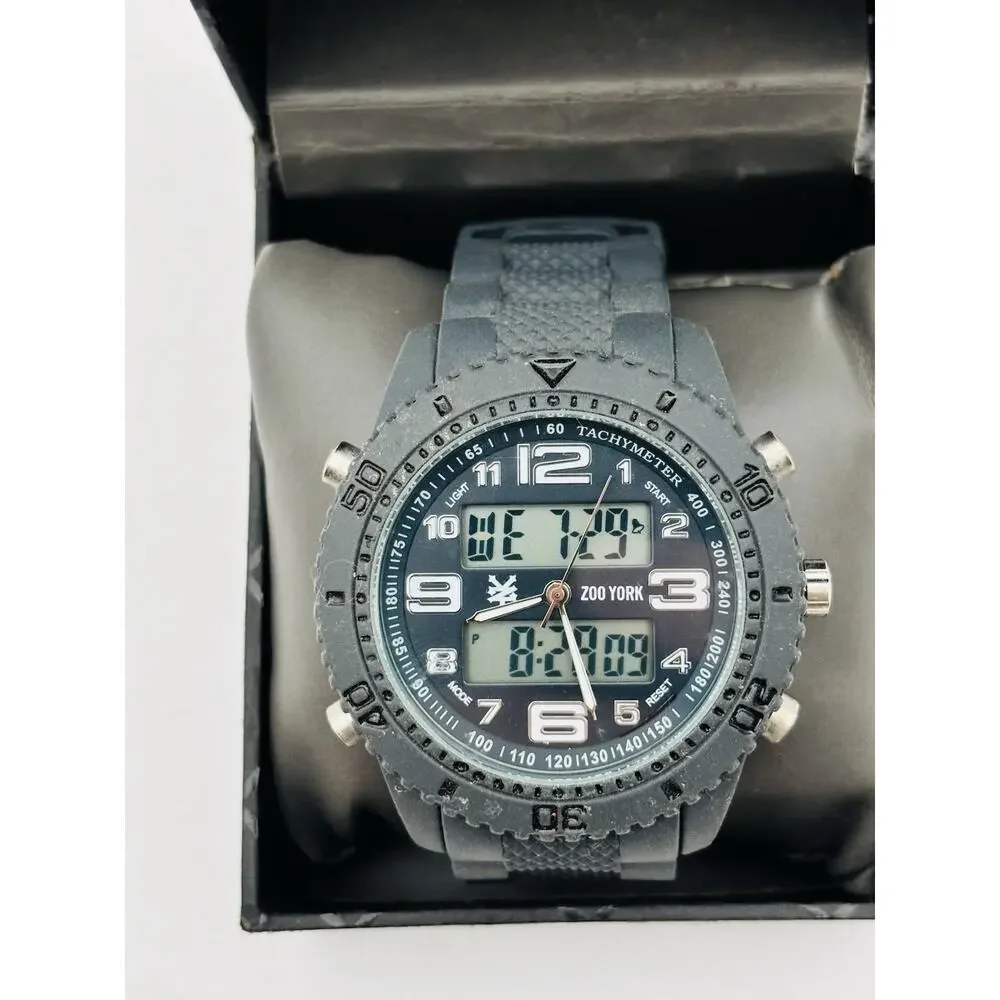 Zoo York Analog Digital Dual Time Watch with Box New Battery